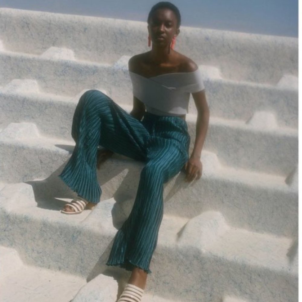 Paloma Wool - Dela crop top - Azul Blue - Size EU 34